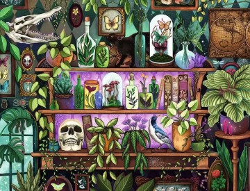 Puzzelwereld legpuzzel ravensburger 14164 botanic fantasy  2000 stukjes p