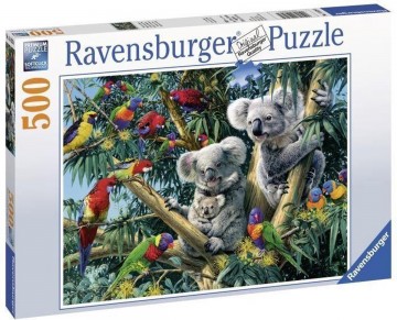 Puzzelwereld legpuzzel ravensburger 148264 koalas in de boom 500 stukjes L