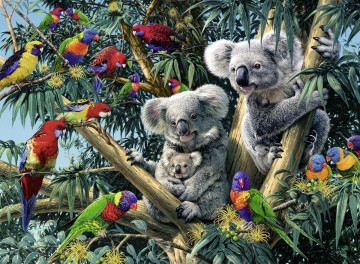 Puzzelwereld legpuzzel ravensburger 148264 koalas in de boom 500 stukjes P