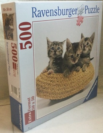 Puzzelwereld legpuzzel ravensburger 152094 3 kleine poesjes 500 stukjes l