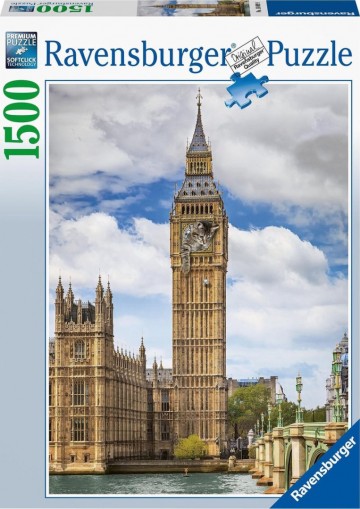 Puzzelwereld legpuzzel ravensburger 160099 grappige kat op de big ben 1500 stukjes F