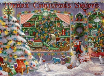 Puzzelwereld legpuzzel ravensburger 165346 the christmas shop  500 stukjes p