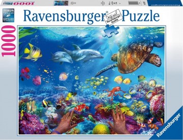 Puzzelwereld legpuzzel ravensburger 165797 snorkelen 1000 stukjes F