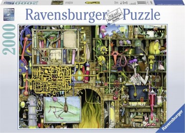Puzzelwereld legpuzzel ravensburger 166428 the loopy laboratory  2000 stukjes f