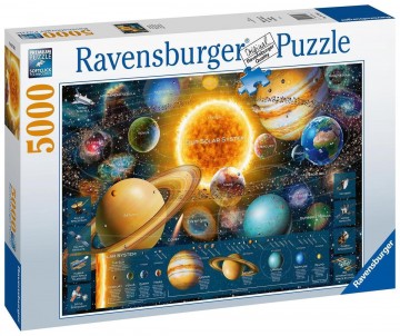 Puzzelwereld legpuzzel ravensburger 167203 planeten 5000 stukjes L