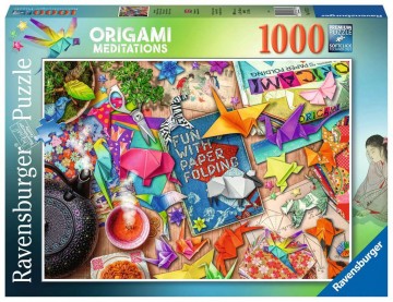 Puzzelwereld legpuzzel ravensburger 167753 origami meditatie 1000 stukjes F