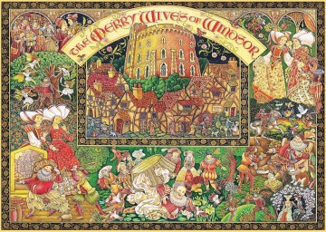 Puzzelwereld legpuzzel ravensburger 168095 de windsor vrouwen 1000 stukjes P