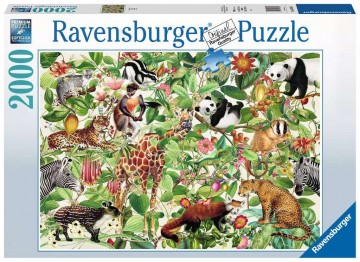 Puzzelwereld legpuzzel ravensburger 168248 jungle 2000 stukjes F
