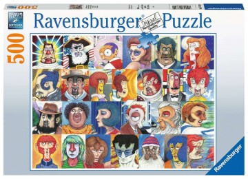 Puzzelwereld legpuzzel ravensburger 168309 lettertypes 500 stukjes