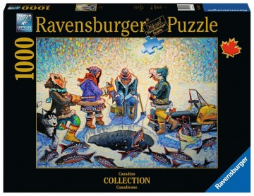 Puzzelwereld legpuzzel ravensburger 168316 ijsvissen