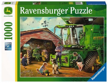 Puzzelwereld legpuzzel ravensburger 168392 john deere toen en nu 1000 stukjes F