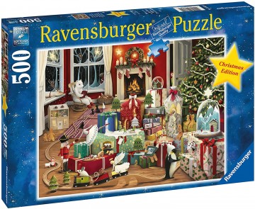 Puzzelwereld legpuzzel ravensburger 168620 kersttijd 500 stukjes L