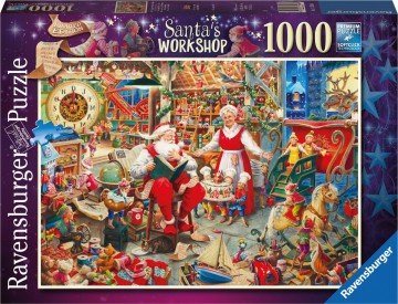 Puzzelwereld legpuzzel ravensburger 173006 santas workshop  1000 stukjes f