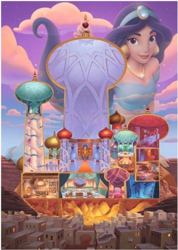 Puzzelwereld legpuzzel ravensburger 173303 disney castles jasmine  1000 stukjes p