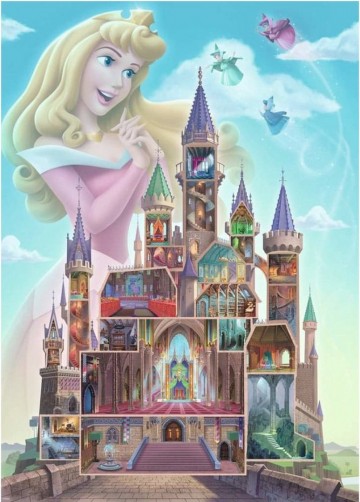 Puzzelwereld legpuzzel ravensburger 173389 disney castles aurora  1000 stukjes p