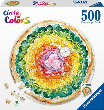 Puzzelwereld legpuzzel ravensburger 173471  pizza 500 stukjes  d