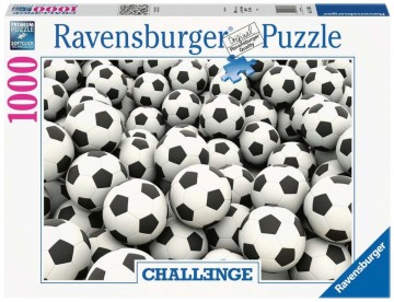 Puzzelwereld legpuzzel ravensburger 173631 voetballen  1000 stukjes f