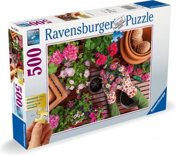 Puzzelwereld legpuzzel ravensburger 173822 liefde voor de tuin  500xl stukjes l