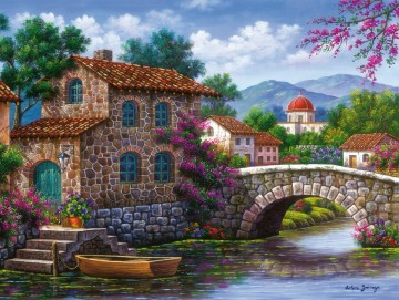 Puzzelwereld legpuzzel ravensburger 173839 de brug over het water  500xl stukjes p