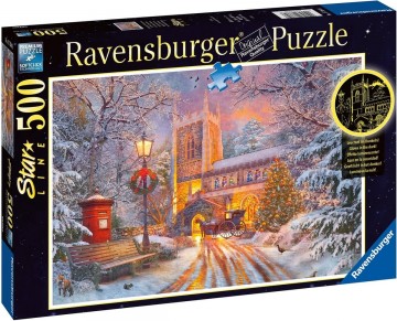 Puzzelwereld legpuzzel ravensburger 173846 kerst  magical christmas starline  500 stukjes l