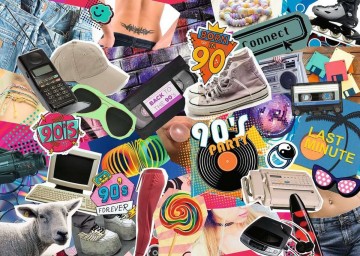 Puzzelwereld legpuzzel ravensburger 173884 de jaren 90  1000 stukjes p