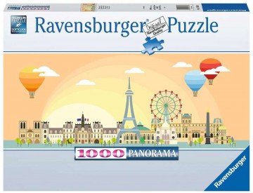 Puzzelwereld legpuzzel ravensburger 173938 een dag in parijs  1000 stukjes f