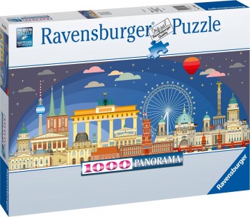 Puzzelwereld legpuzzel ravensburger 173952 berlijn bij nacht  1000 stukjes l
