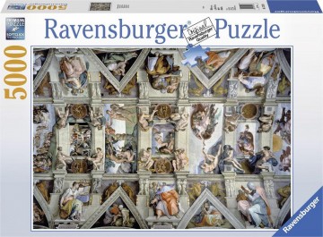 Puzzelwereld legpuzzel ravensburger 174294 de sixtijnse kapel 5000 stukjes F