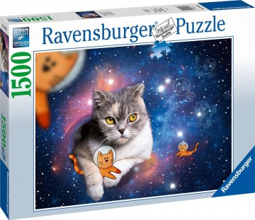 Puzzelwereld legpuzzel ravensburger 174393 ruimtekat  1500 stukjes l
