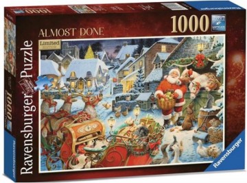 Puzzelwereld legpuzzel ravensburger 175475 christmas almost done  1000 stukjes l