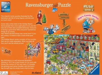 Puzzelwereld legpuzzel ravensburger 175796 rays comic holiday resort 2 the hotel  1000 stukjes a