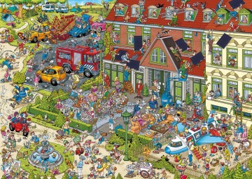 Puzzelwereld legpuzzel ravensburger 175796 rays comic holiday resort 2 the hotel  1000 stukjes p