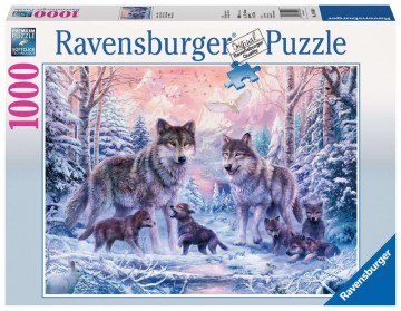 Puzzelwereld legpuzzel ravensburger 191468 arctische wolven 1000 stukjes F