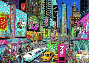 Puzzelwereld legpuzzel ravensburger 197323 fleroux new york 1000 stukjes P