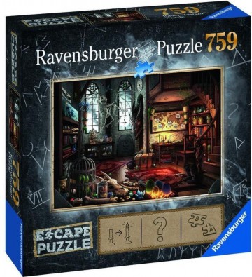 Puzzelwereld legpuzzel ravensburger 199600 escape 5 draken laboratorium 759 stukjes L