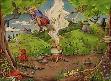 Puzzelwereld legpuzzel ravensburger 7777 bij de bosheks 500 stukjes p