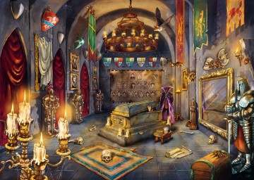 Puzzelwereld legpuzzel ravensburger 7876 kasteel van een vampier  1000 stukjes p