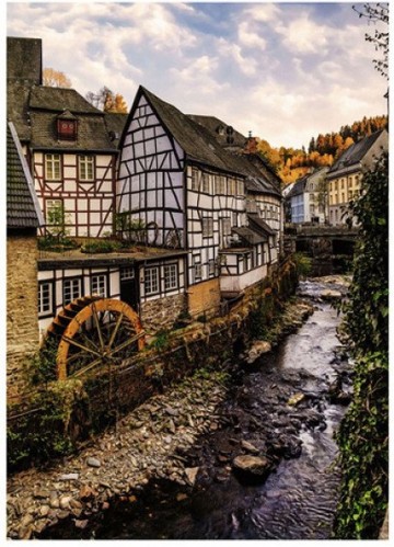 Puzzelwereld legpuzzel ravensburger 7920 monschau in de eifel  1000 stukjes p