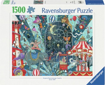 Puzzelwereld legpuzzel ravensburger 7975 welkom bij het circus  1500 stukjes f