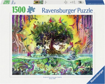 Puzzelwereld legpuzzel ravensburger 7982 eenhoorn aan zee en vrienden  1500 stukjes f