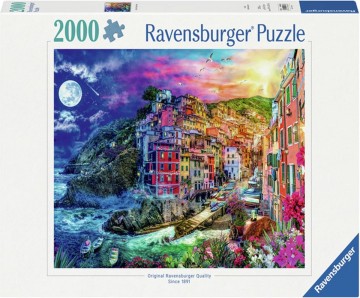 Puzzelwereld legpuzzel ravensburger 8033 kleurrijk cinque terre  2000 stukjes f