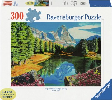 Puzzelwereld legpuzzel ravensburger 8736 rocky mountain reflections  300xl stukjes f