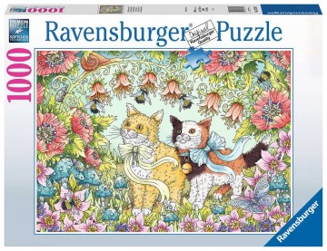 Puzzelwereld legpuzzel ravensburger kattenvriendschap 1000 stukjes F