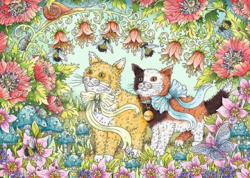 Puzzelwereld legpuzzel ravensburger kattenvriendschap 1000 stukjes P