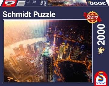 Puzzelwereld legpuzzel schmidt 58239 day and night time 2000 stukjes F