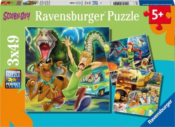 Puzzelwereld legpuzzel scooby doo ravensburger 52424 3x49 stukjes d
