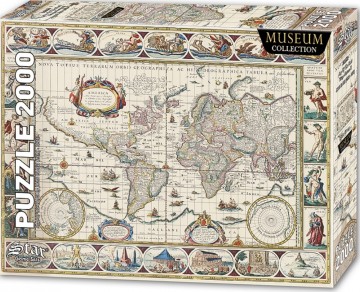 Puzzelwereld legpuzzel star 1063  map of the world 2000 stukjes d