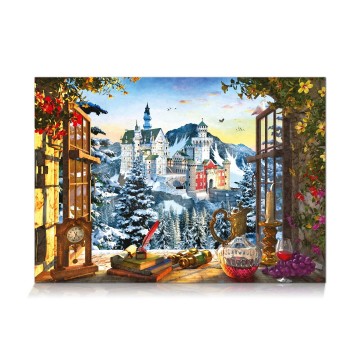 Puzzelwereld legpuzzel star game sets 417 mountain castle 1500 stukjes p