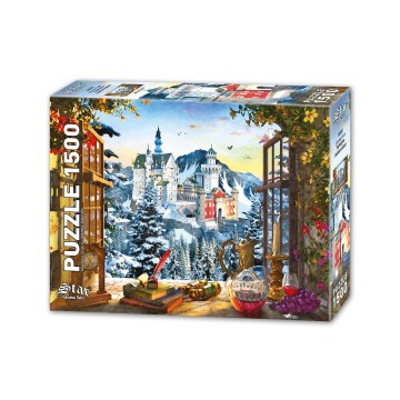 Puzzelwereld legpuzzel star game sets 417 mountain castle 1500 stukjes r