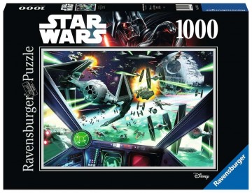 Puzzelwereld legpuzzel star wars x wing cockpit ravensburger 169191 1000 stukjes d